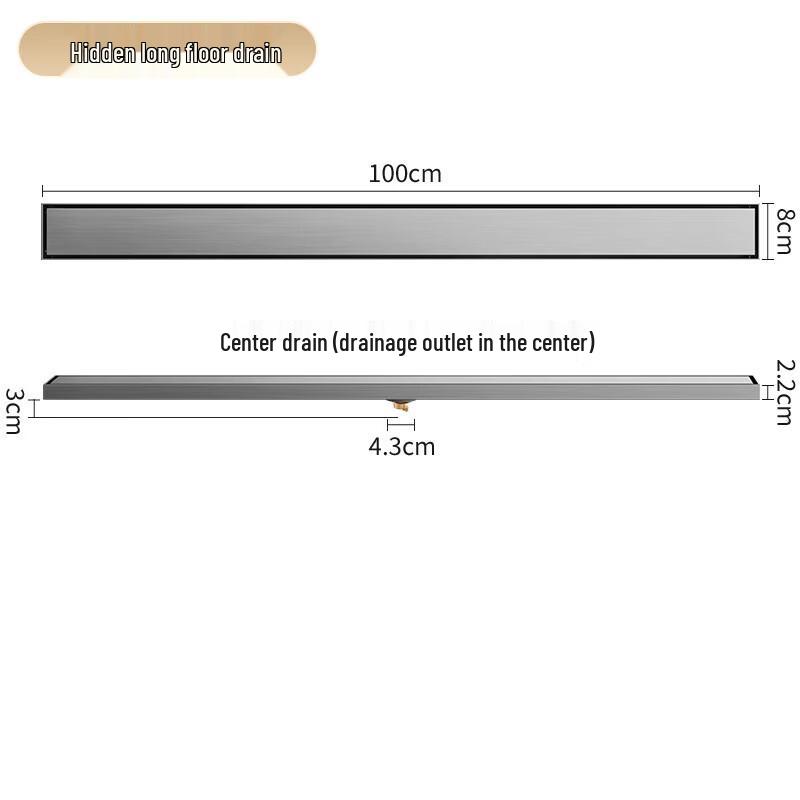 CHENDU Square Bamboo-Grid Stainless Steel Floor Drain