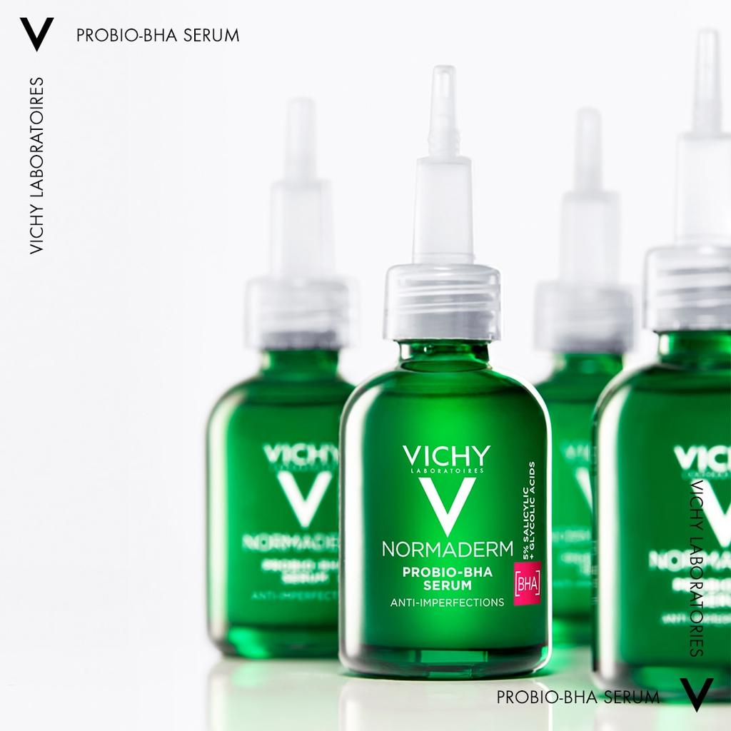 Vichy Normaderm Probio-BHA Anti-Imperfection Serum 30ml for Oily & Acne-Prone Skin, Oil Control, Blemish Treatment, Pore Refining