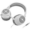 Casque gaming CORSAIR HS55 STEREO - Blanc, Micro-casque filaire jack 3,5mm