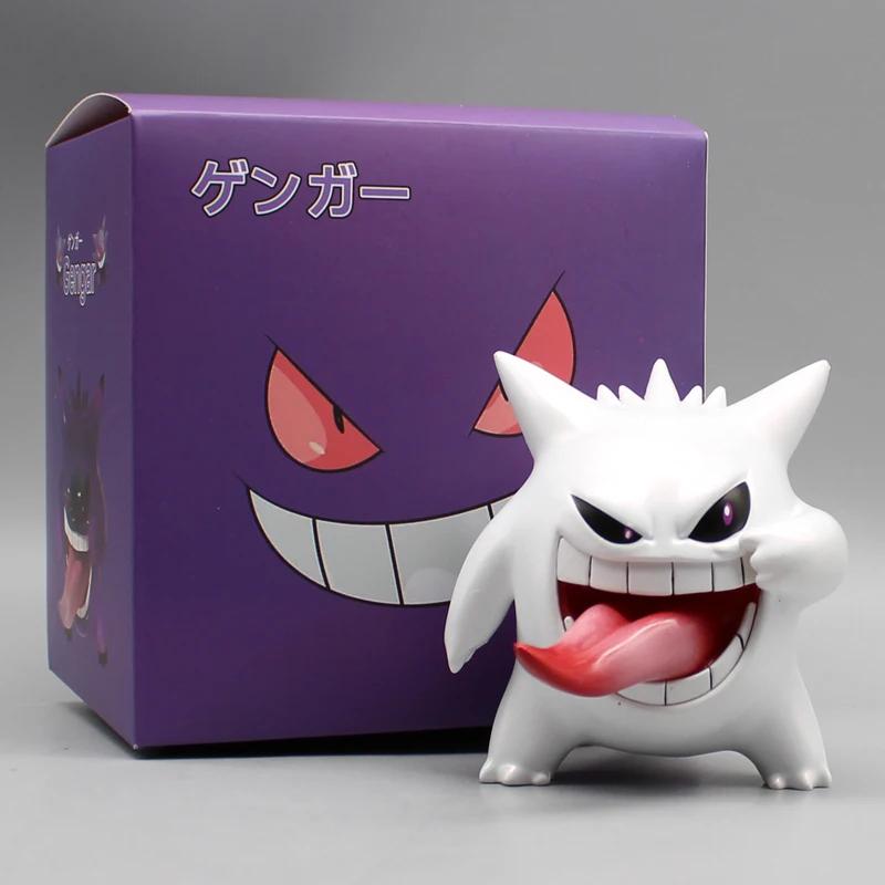 Anime  Gengar Figure Transparent Model Cute PVC Action Toy Room Decoration Collection Exquisite Gift Suitable for Fans