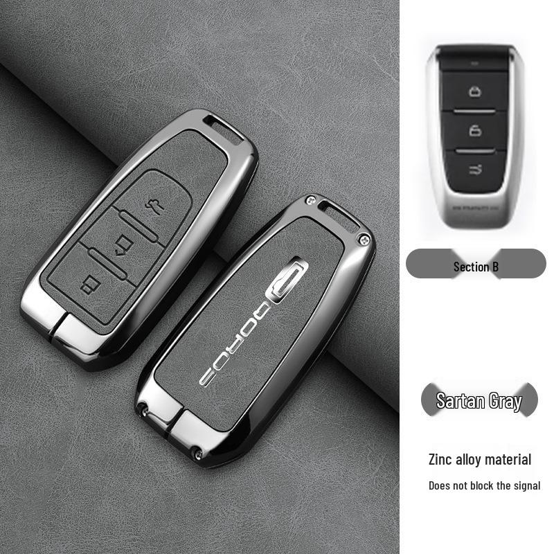Qoros Car Key Case for Models 5/20/7 - Stylish Key Shell for Qoros Urban SUV