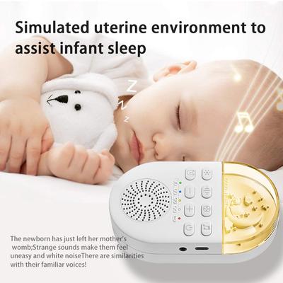 Máquina de Som de Ruído Branco para Bebê 24 Sons Calmantes Máquina de Ruído Branco para Bebê Relaxamento para Dormir Recarregável para Casa Viagem