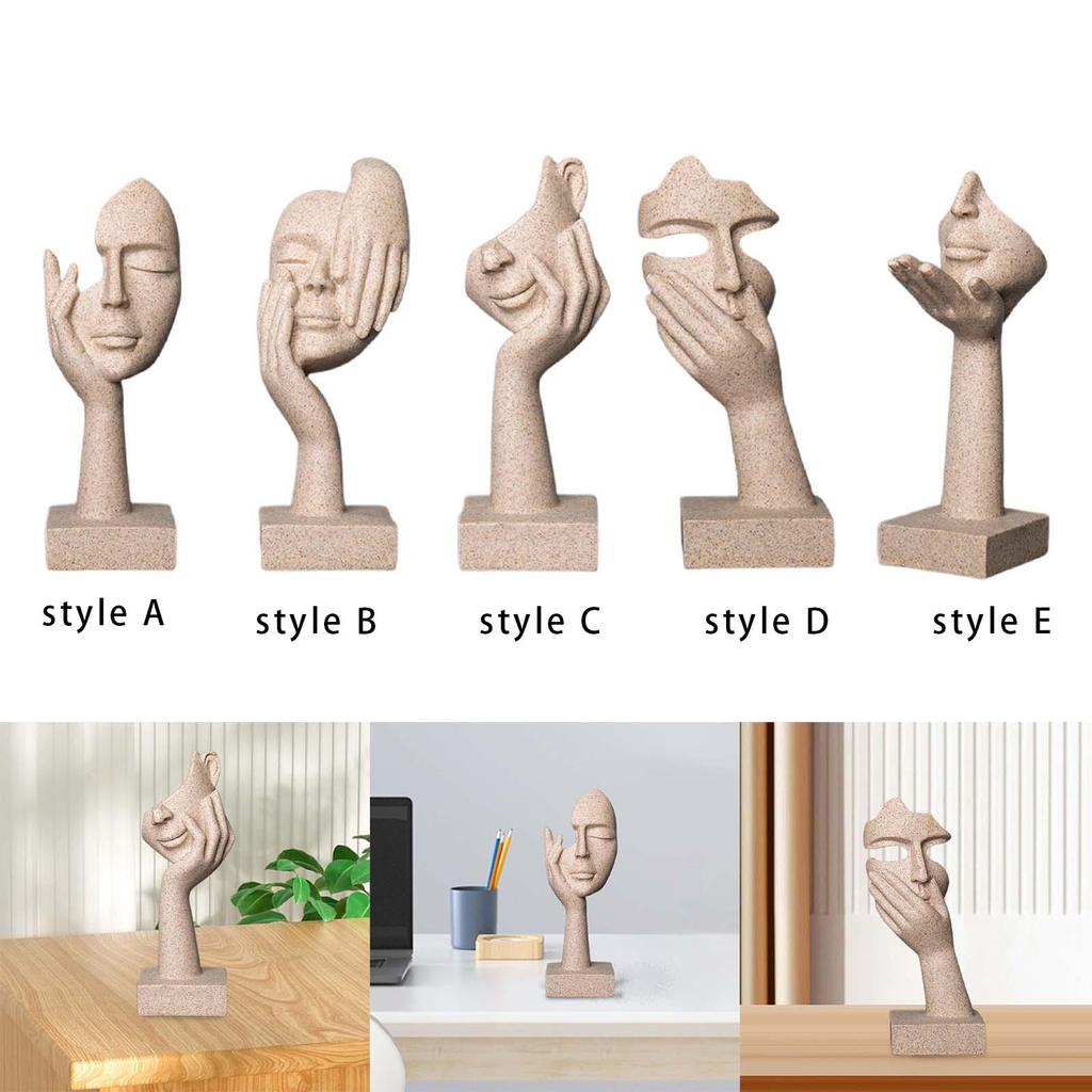 Figurine European Style Gifts Abstract Resin Statue for Home