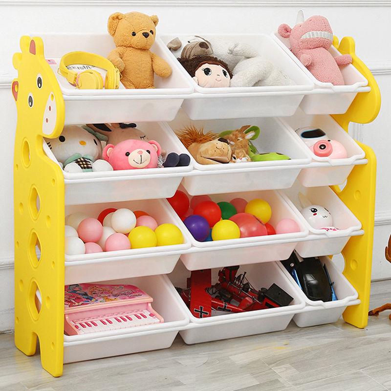 Dinosaur-Themed Kids' Multi-Layer Storage Shelf and Organizer