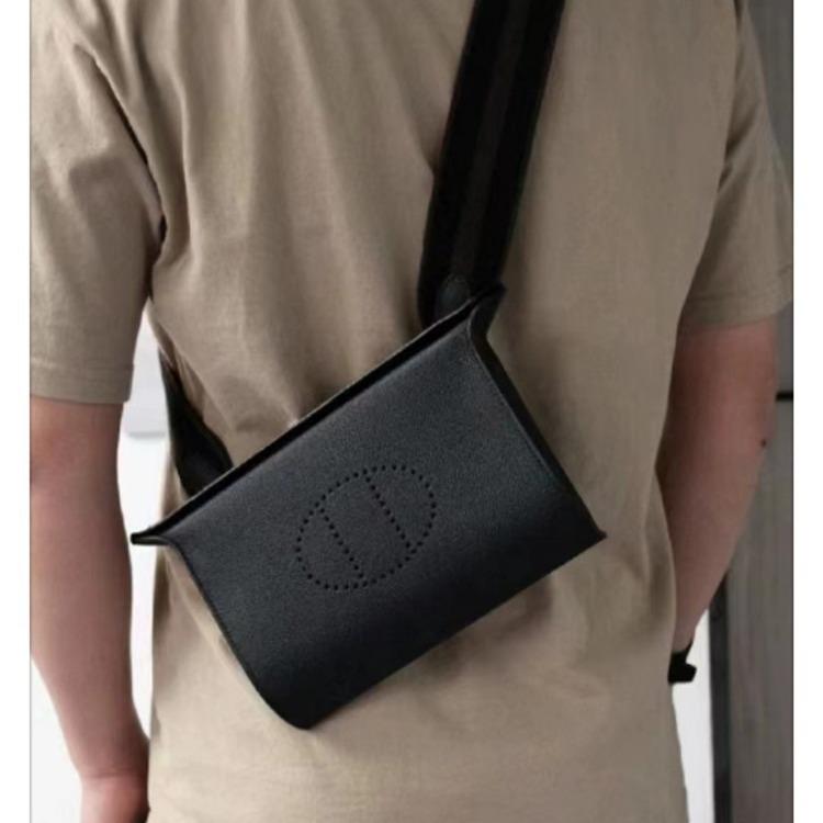 Luxusní kabelka Evelyn z hovězí kůže: Unisex podnos na večeři, design na hrudník, pas, rameno a crossbody