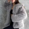Woman Outerwears Cropped Faux Fur Coat Women Autumn Fluffy Plush Black Jacket Warm Winter Women's Coats Furry Solid Coats