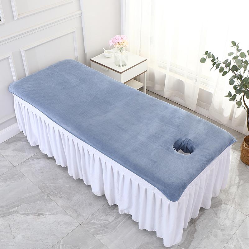 80x190cm Massage Sheet with Holes Absorbent Spa Sheet Large Microfiber Bath Towel for Beauty Salon Beauty Salon Supplies