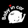 High Quality Funny Car Styling 3D Cartoon Stickers Baby In Car Warning Car-Sticker Baby On Board Car Accessories