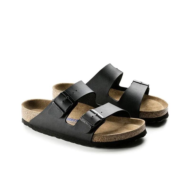 Birkenstock Arizona Unisex Trendy Versatile EVA Quick-Dry Massage Slide Sandals Black Regular Fit 551253 38