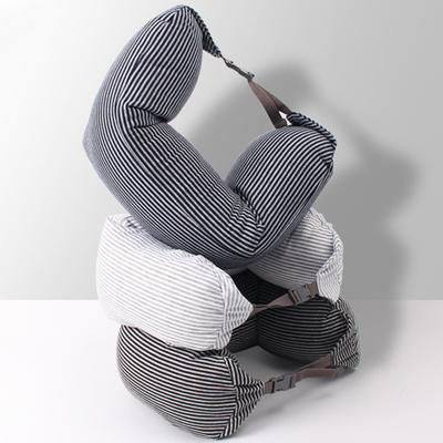 Cuscino da viaggio con supporto per il collo con cerniera nascosta, super morbido, traspirante, regolabile, imbottito, a forma di U