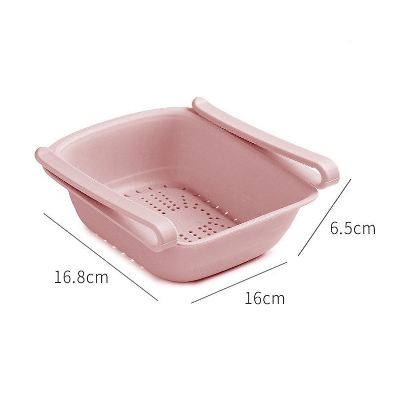 Adjustable Fridge Storage Box for Vegetables and Fruits Multipurpose Fridge Tray for Drinks and Snacks