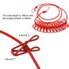 1Pcs With 12 Clips Clothing Clothesline Portable Clothes Rope New Drying Rack  Laundry Dryer