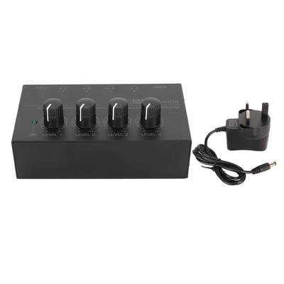 4 Channel Stereo Headphone Amplifier Ultra Low Noise Independent Volume Control Compact Headphone