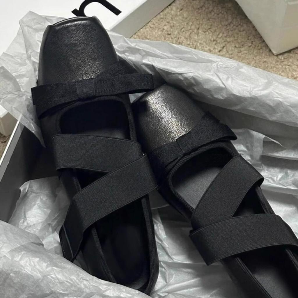 Spot second hair! Retro ballet bow Mary Jane single shoes silver platform small leather shoes ballet shoes ladyshoes