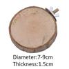 7-9cm Parrot Bird Cage Perches Platform Round Wooden Stand Board For Chinchilla Squirrel Birds Rest Toy
