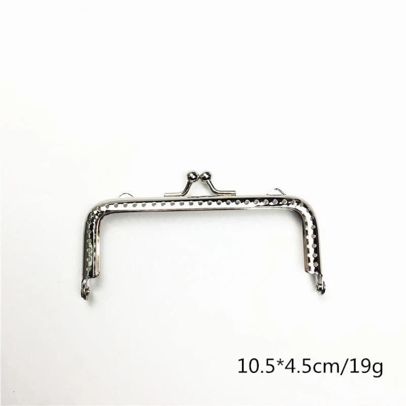 Rustproof Metal Purse Frame Kiss Clasp Vintage Bag Lock Hardware for Handmade Clutch Wallet Production