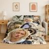 Kpop Felix Stray Kids Musik Flanelldecke Weiche Warme Überwurfdecke für Schlafzimmer Wohnzimmer Bett Reise Camping Picknick Geschenk