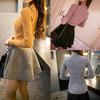 Elegant Women's Long Sleeve Knitted Sweater Turtleneck Jumper Slim Fit Pullover