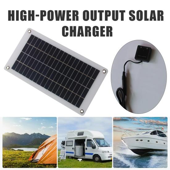 10W 18V/5V Solar Panel Dual USB Direct Current Outdoor Camping Hiking