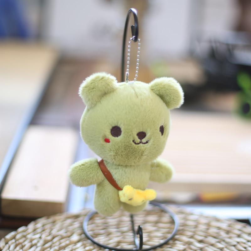 Cute Plush Bear Toy Keychain Adorable Teddy Bear Bag Accessory Soft Animal Stuffed