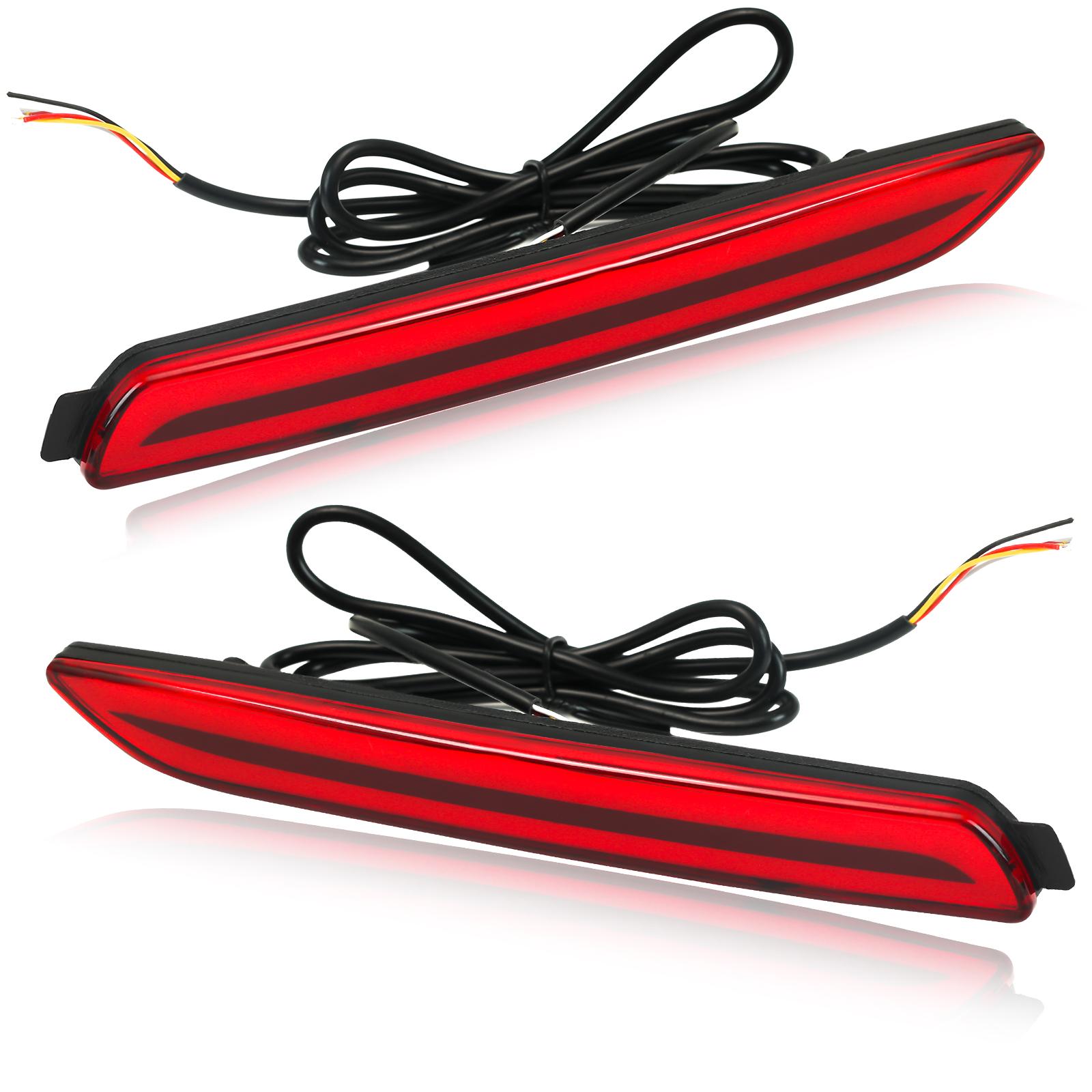 

1 Pair Car LED Rear Bumper Reflector Brake Lights Lamp for Lexus IS-F GX470 RX300 for Toyota/Camry/RAV4/Sienna/Venza/Reiz/Innova червоний