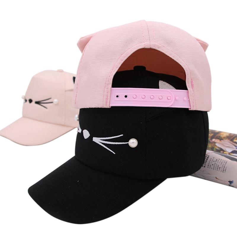 Adjusted Baseball Hip-Hop Golf Cat Ear Cap Outdoor Cotton Sun Hat