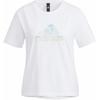 Solid Color Logo Crew Neck Short Sleeve T-Shirt Women Tops White HF2482