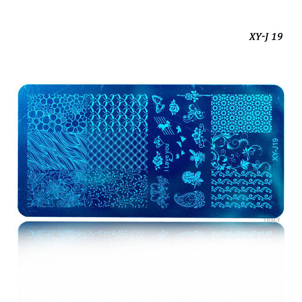 Nail Art Stamping Plates Stencils Lace Flowers Beauty Stamp Polish Printing Nail Art Templates