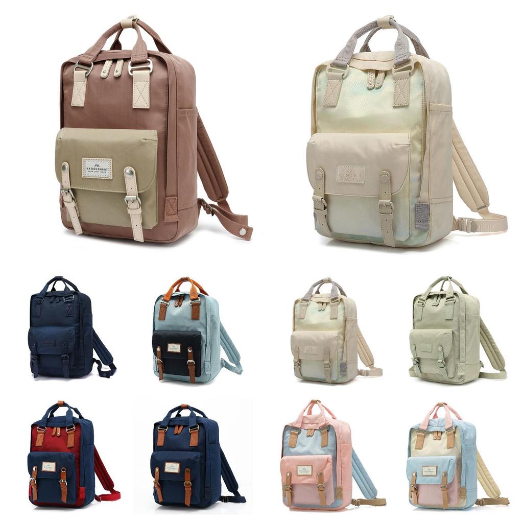 Nx Doughnut Sweet Donut Style Nylon Backpack For Women Casual Fresh Spacious Design