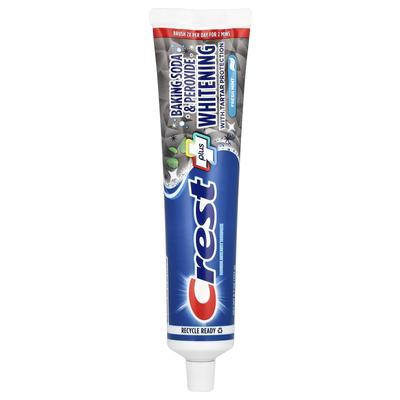 Plus, Fluorid-Zahnpasta, Backpulver und Peroxid-Bleichmittel, Frische Minze, 232 g (8,2 Unzen)