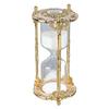 Antique Sand Hourglass Timer Metal Elegant 15 Minutes Decorative Hourglass for Wedding Home Desk