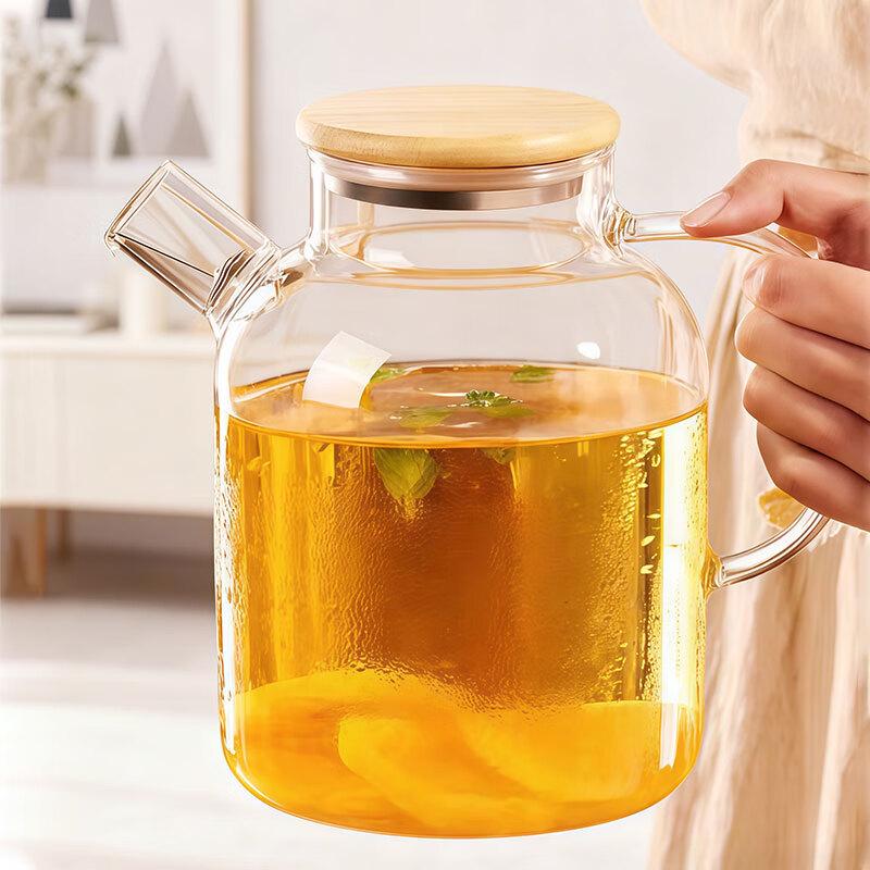 Szklany dzbanek na wodę 1,8 l z wysokiego szkła borokrzemowego