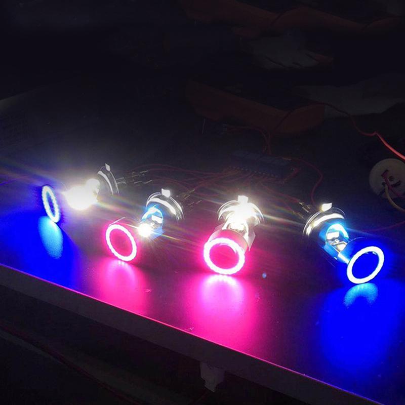 1Pc Angel Eye 30W H4 Led Motorcycle Headlight Ba20D Hs1 H6 Scooter Motorbike Headlamp Light Bulb Drl Accessories 12V-80V