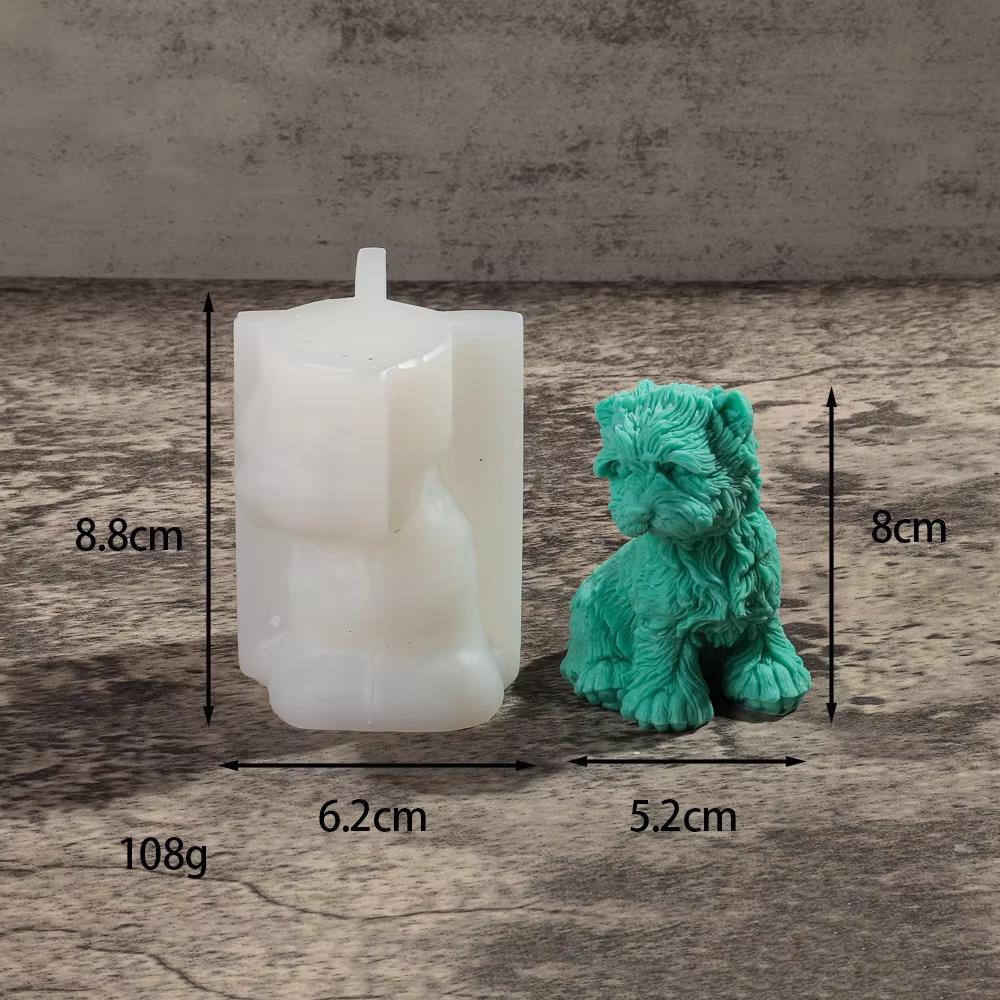 3D Cute Cat Dog Candle Silicone Mold Handmade Sausage Dog Poodle Aromatherapy Cream Candle DIY Animal Resin Doll Decoration Gift