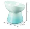 LE CREUSET High Stand Pet Bowl, Deep Cool Mint, for Dogs and Cats, Stain-Resistant, Microwave Safe [Official Japanese Product]
