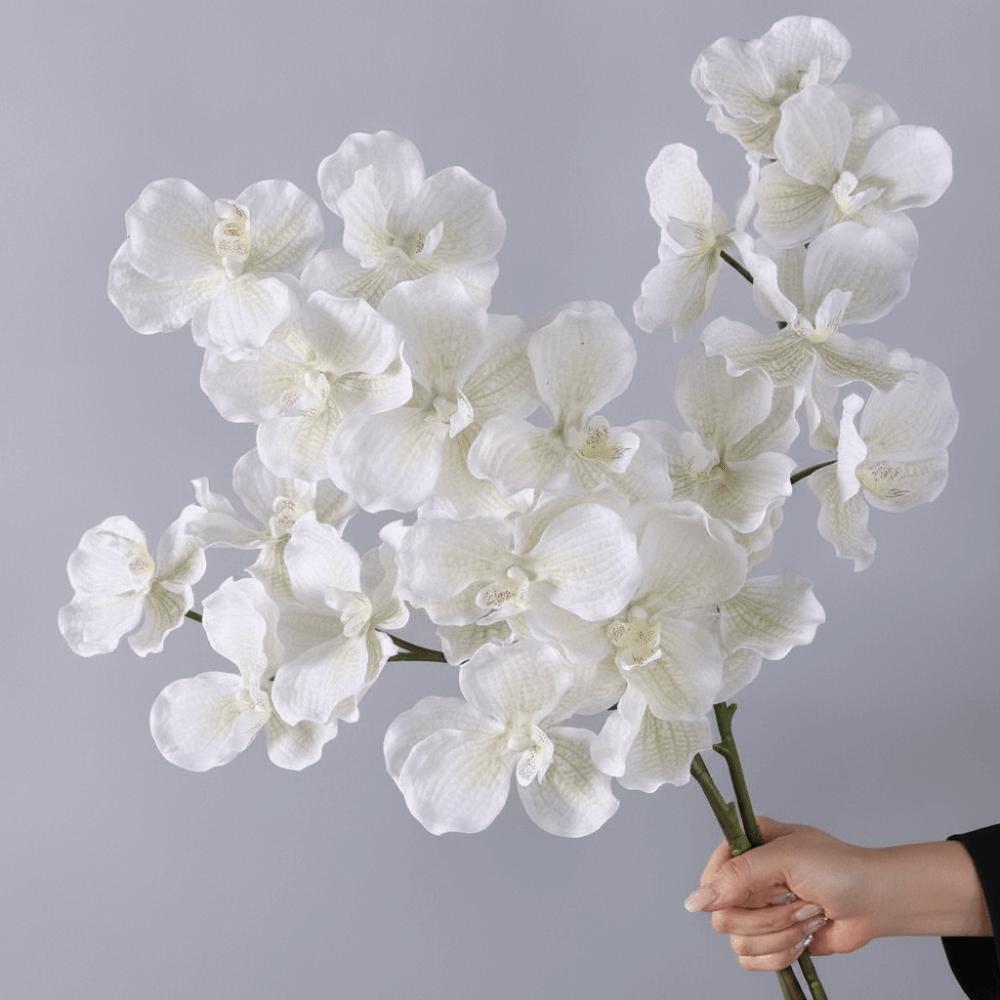 80 CM Length Artificial Orchid Flowers Moisturizing Latex Real Touch Orchids Home Decoration