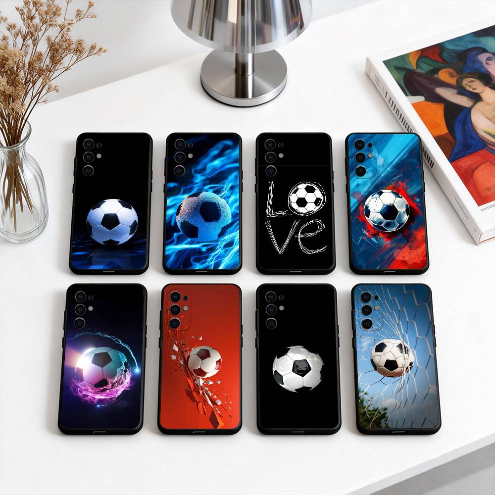 Cool F-Football Photo Phone Case For Samsung S25,S24,S21,S22,S23,S30,Ultra,S20,Plus,Fe,Lite,Note,10,Black Cover