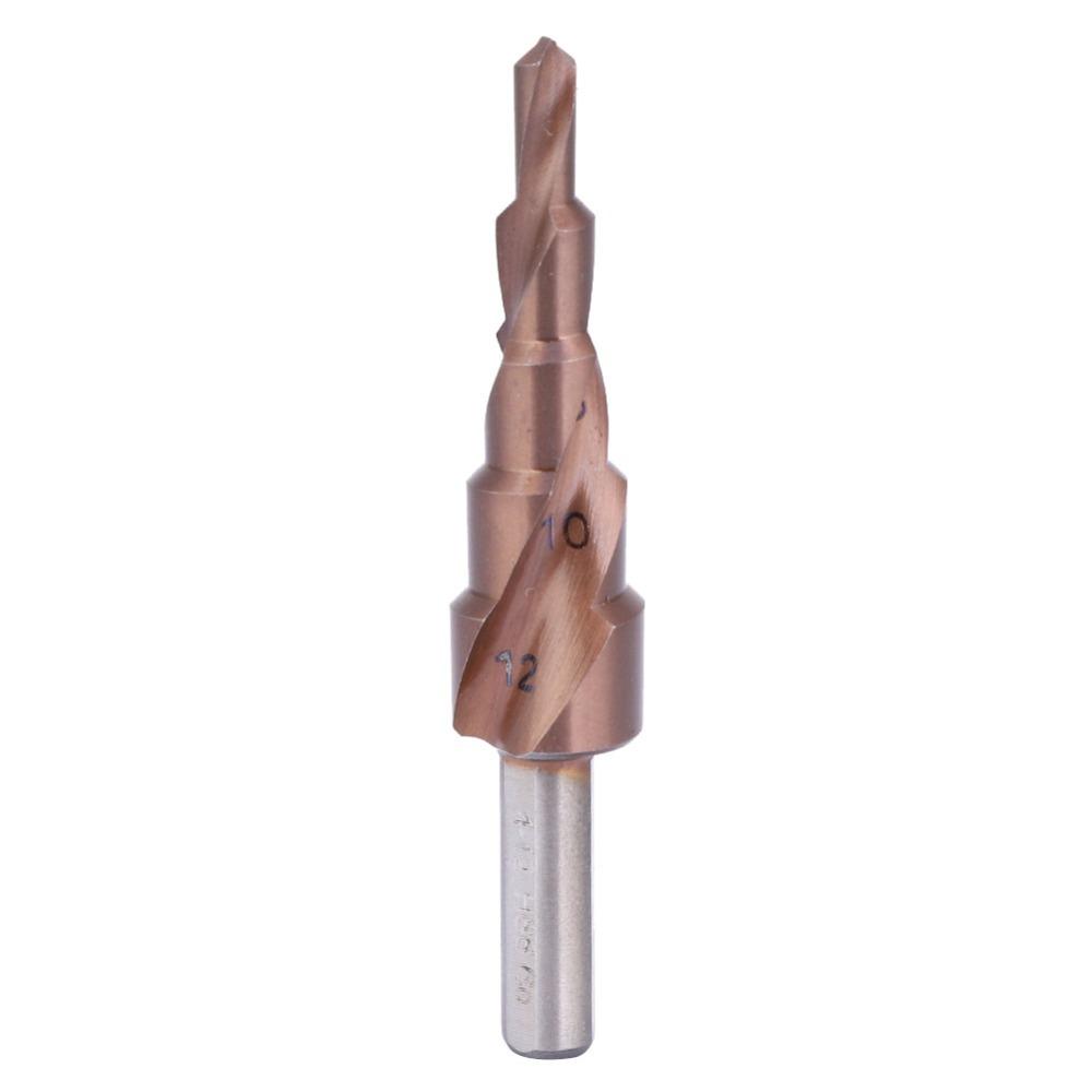 Triangular Shank Hole Opening Tool High Speed Steel M35 Hole Reamer Step Drill Bit Set Counterbore