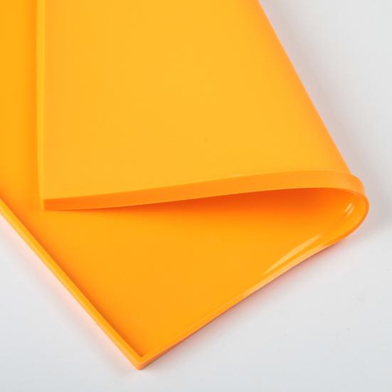 Place Mat with Edge Non-stick Anti-scalding Silicone Heat Insulated Food Dehydrator Cake Board Baking Pad for Daily Use