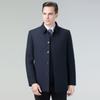2025 Men's Casual Non-Iron Warm Jacket for Middle-aged & Elderly - High-end Autumn/Winter Business Outerwear