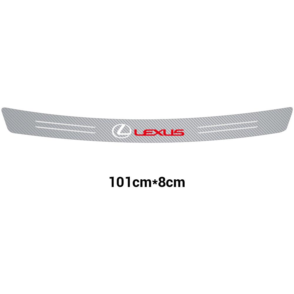 1Pcs Car Styling Rear Bumper Trunk Tail Lip Vinyl Carbon Fiber Stickers For Lexus RX350 GS NX UX RX300 CT200H GX460 ES IS 250 RX IT8