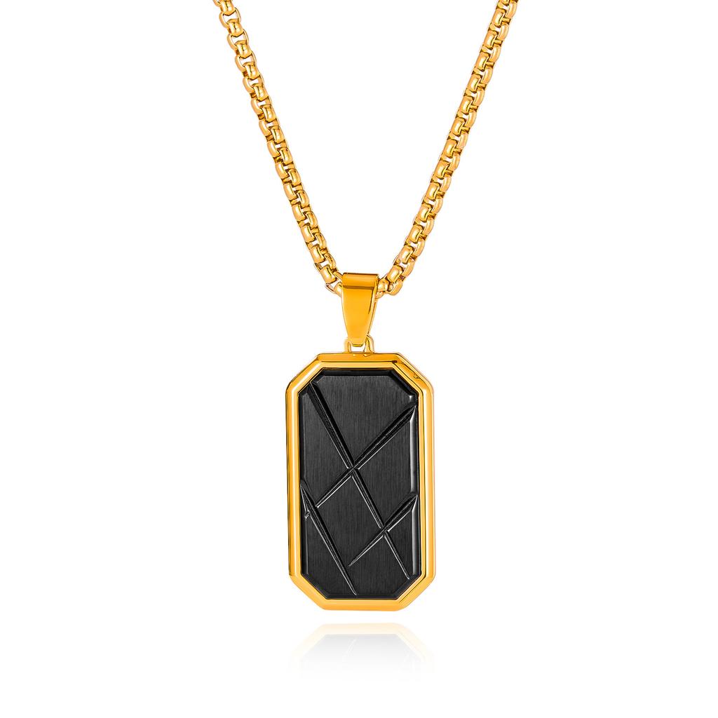 Personalized Necklace Men's Stainless Steel Trendy Creative Design Fashionable Simple Versatile Titanium Accessories
