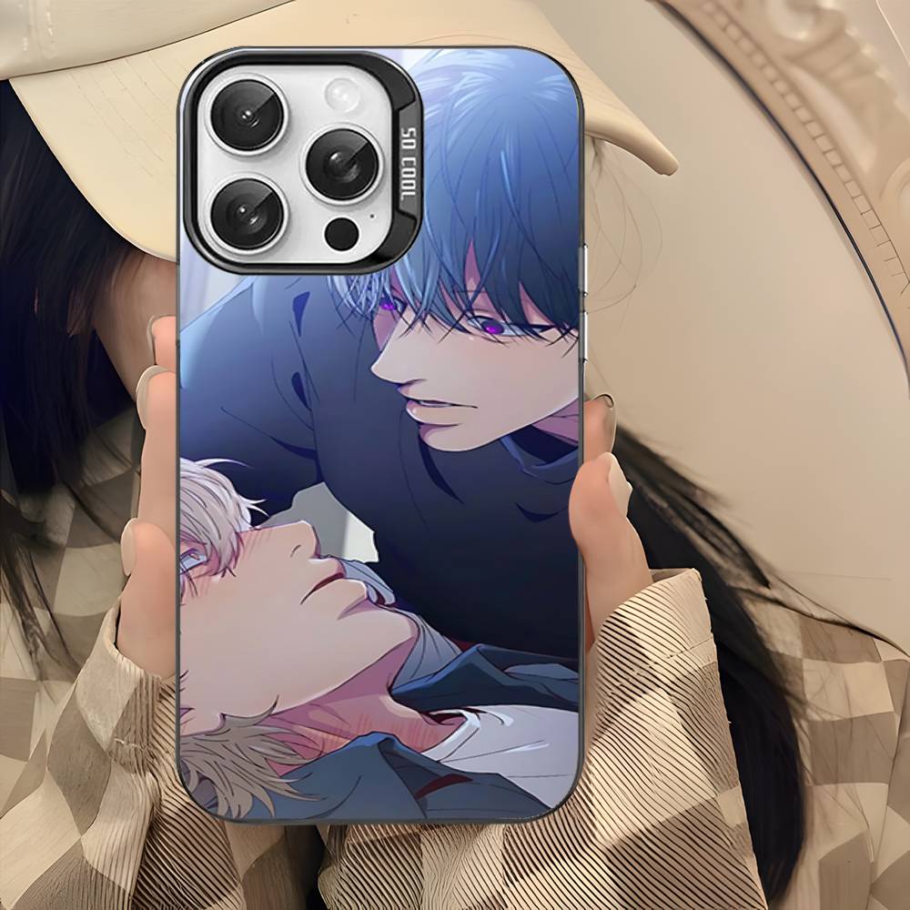 Negative Romance Bl Phone Case For IPhone 17 12 11 13 14 15 16 Pro Max Plus Silver Color Cover