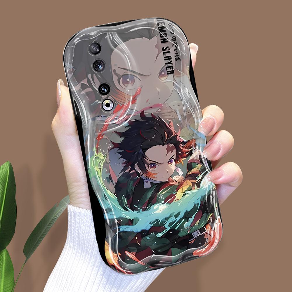 

Милый мультяшный узор, кремовая текстура, мягкий силиконовый чехол с волнистыми краями, чехол для телефона для Huawei Honor Infinix Tecno iPhone Infinix Note 40