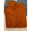 Autumn 2024 Women's Semi-High Neck Soft Sweater: Slim Fit Straight Shoulder Knit