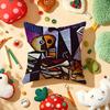 P-Picasso Painting Art Cushion Cover Plush Fabric Soft Double-Sided Printed Sofa Warm Winter Home Gift Pillow Cover