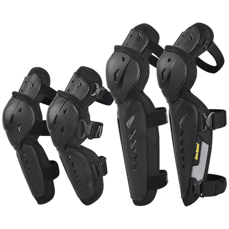 Motorcycle Knee Elbow Pads Set 4pcs Cycling Protective Gear Safety Equipment Adult Riders Outdoor Riding