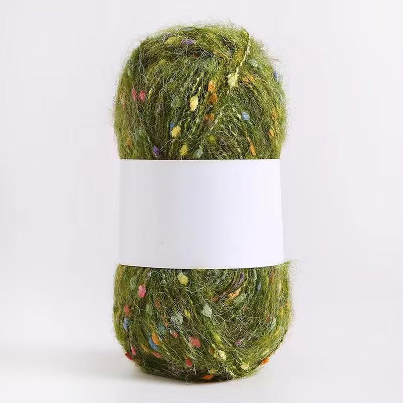 Kolorowa moherowa polarowa ręcznie tkana nić DIY do szalików, czapek, toreb, ubrań i lalek