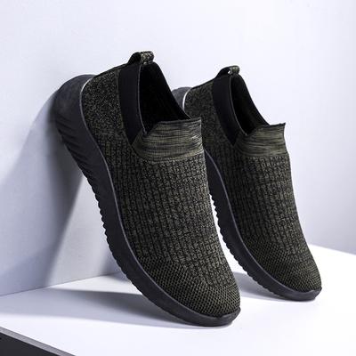 Spring 2025 New Breathable Mesh Shoes Fashionable Versatile Men's Casual Shoes Socks Mouth One Pedal Sneakers