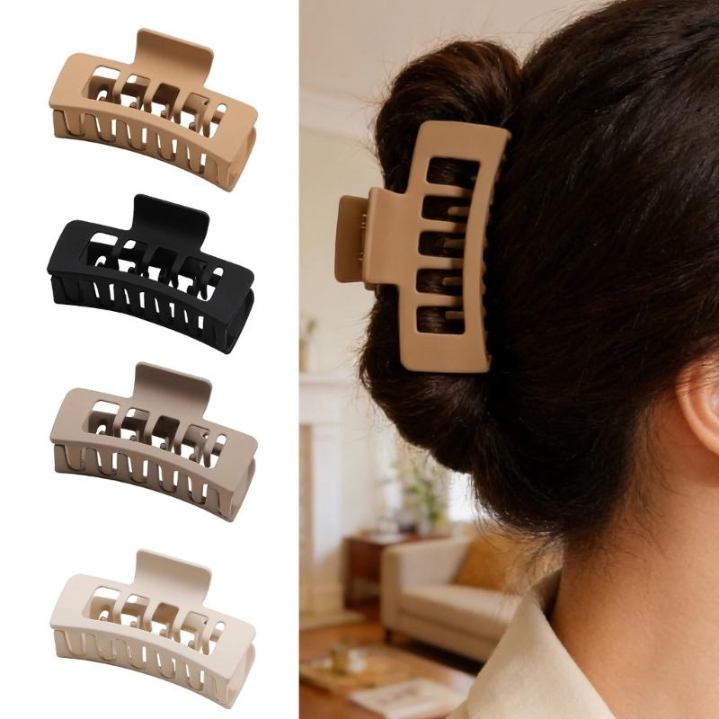 Square Plastic Hair Claw Clip For Women Secure Grip Lightweight Hair Accessory Hairpin For Comfort And Styling